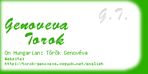 genoveva torok business card